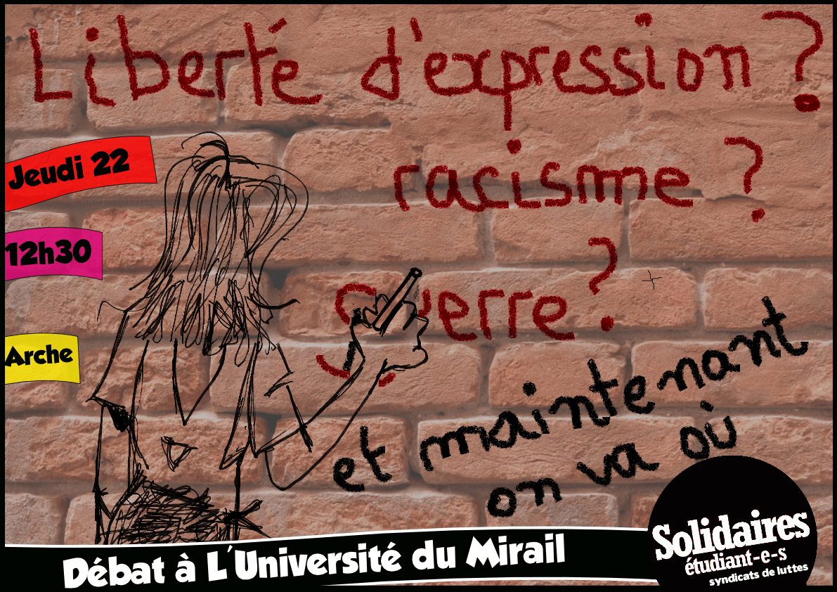 Liberté d'expression ? Racisme ? Guerre ? Et maintenant on va où ?